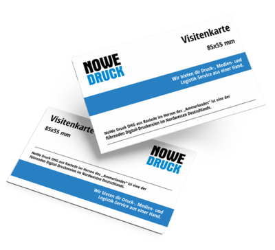 Visitenkarten gerade beschnitten